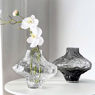 BÌNH CẮM HOA THỦY TINH DECOR 23CM DIAMOND (T12)