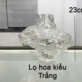 BÌNH CẮM HOA THỦY TINH DECOR 23CM DIAMOND (T12)