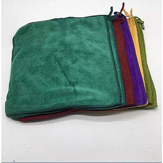 Combo 10c Khăn Lau Ôtô Microfiber Loại Dày 30x50cm, Mềm Mịn, Siêu Thấm Nước