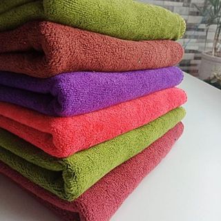 Combo 10c Khăn Lau Ôtô Microfiber Loại Dày 30x50cm, Mềm Mịn, Siêu Thấm Nước