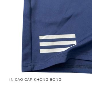 Quần short đùi nam 3 sọc thể thao thun 2 da co giãn 4 chiều cao cấp tập gym,chạy bộ,pickleball