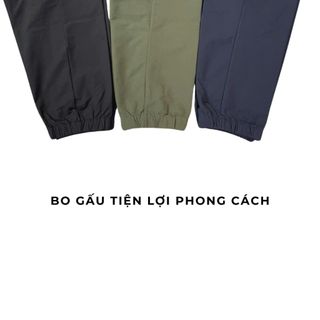 Quần dài nam thể thao 3 sọc bo gấu bốn mùa vải gió cao cấp co giãn nhẹ,khỏe khoắn,cạp chun thoải mái