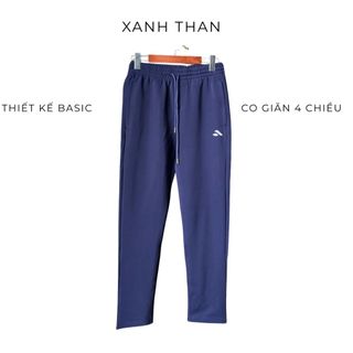 Quần dài nam thể thao ống suông bốn mùa chất thun 2 da cao cấp co giãn 4 chiều,có 3 túi khóa kéo