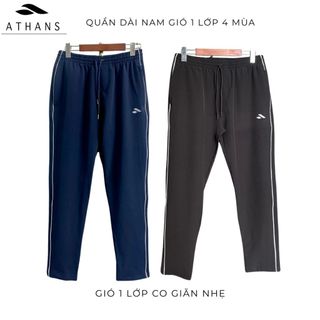 Quần dài nam thể thao bốn mùa Athans chất gió giãn pha chỉ cao cấp