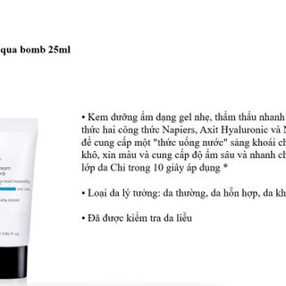 Kem dưỡng Belif Aqua Bomb 25ml – cấp ẩm “bom nước”