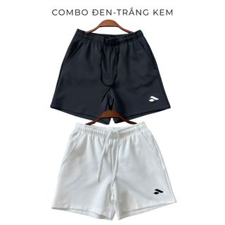 Combo 2 quần short đùi nữ thể thao thun 2 da cao cấp co giãn 4 chiều tập gym,chạy bộ,pickleball