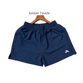 Quần short đùi nam thể thao gió 2 lớp co giãn nhẹ có 2 túi khóa kéo tập gym,chạy bộ,chơi pickleball