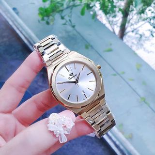 ĐỒNG HỒ CẶP CHÍNH HÃNG FUNMEI F8035 DÂY THÉP VÀNG FULLBOX TEM HÃNG
