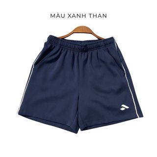 Quần short đùi thể thao nữ 1 sọc thun 2 da co giãn 4 chiều đa năng  pickleball,cầu lông,gym,chạy bộ