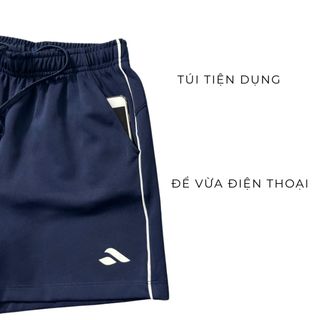Quần short đùi thể thao nữ 1 sọc thun 2 da co giãn 4 chiều đa năng  pickleball,cầu lông,gym,chạy bộ