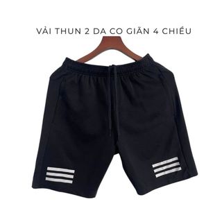 Combo 2 quần short đùi thun 2 da cao cấp co giãn 4 chiều êm mát thích hợp pickleball tennis cầu lông running boy phố