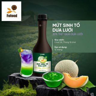 Mứt sinh tố dưa lưới Faribave 1L - Thùng 12 chai