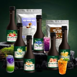 Mứt sinh tố mơ tây Faribave 1L - Thùng 12 chai