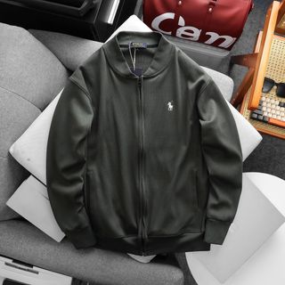Áo Khoác Cadigan Polo nam.  Chất vải cotton dệt gân mịn.
