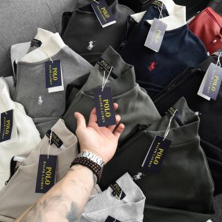 Áo Khoác Cadigan Polo nam.  Chất vải cotton dệt gân mịn.