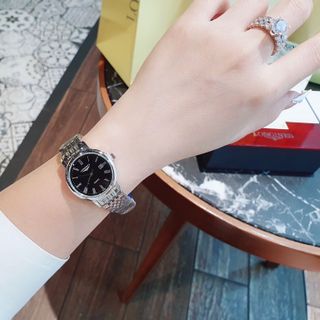 SĂN SALE LỚN ĐỒNG HỒ NỮ TRUNG CẤP LONGIN MẶT TRÒN KHOÁ BƯỚM