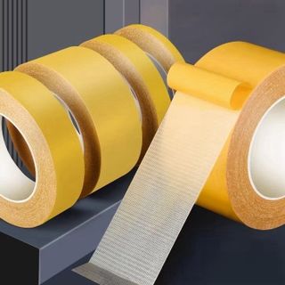 Băng Keo 2 Mặt, Băng Dính 2 Mặt Lưới Sợi Thủy Tinh Cường Lực Siêu Dính Dán Thảm Trải Sàn Siêu Chắc