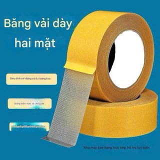 Băng Keo 2 Mặt, Băng Dính 2 Mặt Lưới Sợi Thủy Tinh Cường Lực Siêu Dính Dán Thảm Trải Sàn Siêu Chắc