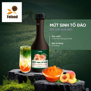 Mứt sinh tố đào Faribave 1L - Thùng 12 chai