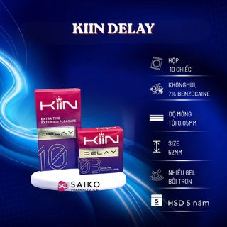 Bao Cao Su KIIN Chính Hãng - Siêu Mỏng, Gân Gai, 7% Benzocaine