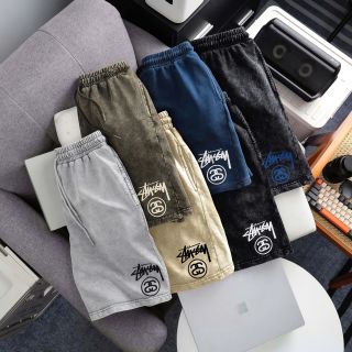 Short wash Stussy.  Chất vải cotton 100% xịn mịn mát.  Vải mềm mượt cao cấp co giãn.