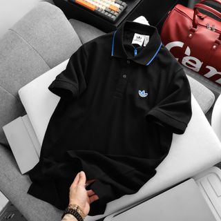 Mẫu áo  thun polo nam thiết kế đơn giản. Phối màu tinh tế của logo và cổ áo. Logo thêu tỉ mỉ