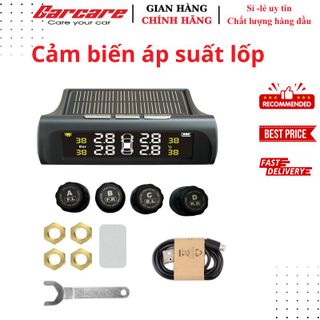 Cảm biến áp suất lốp ô tô TPMS Carcare màn hình led màu van ngoài - Phiên bản cao cấp an toàn