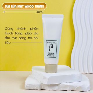 Sữa rửa mặt The History of Whoo trắng da 40ml sạch sáng mịn da
