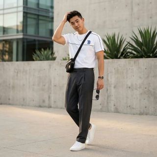Áo thun Cotton nam 4 chiều mềm mịn.