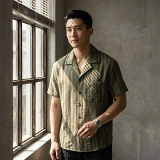 SƠ MI SỌC NAM. Chất vải cotton thêu cao cấp thoáng mát.