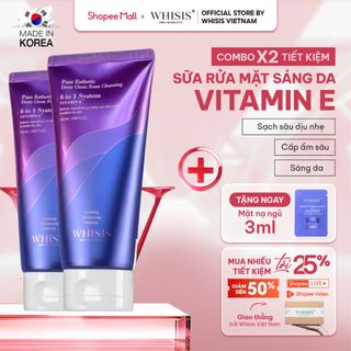 Sữa rửa mặt WHISIS Pure Esthetic Deep Clean Foam Cleansing 120ml