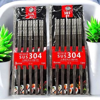 BỘ 5 ĐÔI ĐŨA INOX SUS 304 XỊN HÀN QUỐC (T240)