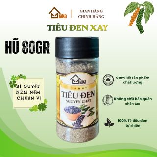 Tiêu đen xay nguyên chất – gia vị tự nhiên chuẩn vị Thơm nồng đặc trưng, cay ấm hài hòa, làm dậy vị mọi món ăn. Phù hợp tẩm ướp và nêm nếm, giữ trọn hương vị nguyên bản.
