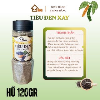Tiêu đen xay nguyên chất – gia vị tự nhiên chuẩn vị Thơm nồng đặc trưng, cay ấm hài hòa, làm dậy vị mọi món ăn Phù hợp tẩm ướp và nêm nếm, giữ trọn hương vị nguyên bản.