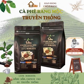 MIAKA - Cà phê mộc nguyên chất 100% Robusta - Đậm vị thật, đắng chuẩn gu, uống là ghiền - Pha Phin & Pha Máy .