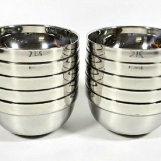 CHÉN INOX KIM CƯƠNG HÀN QUỐC 2 LỚP 13CM (T300)