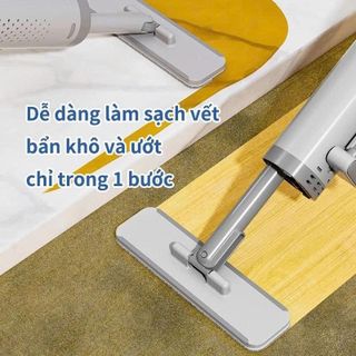 CÂY LAU NHÀ MINI TỰ VẮT TÍCH HỢP LAU KÍNH ĐA NĂNG (T80)