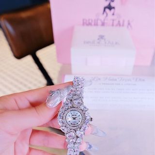 ĐỒNG HỒ NỮ CHÍNH HÃNG BRIDE TALKKGIỌT NƯỚC ĐÍNH PHA LÊ FULLBOX HÃNG