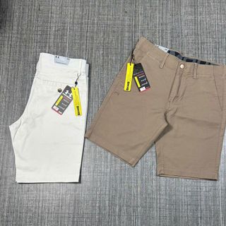 Short kaki nam. Co giãn  Phom slim , dài chấm gối.