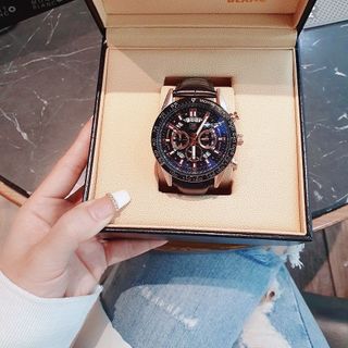 SĂN SALE ĐỒNG HỒ NAM TRUNG CẤP TAG KEUER DÂY DA SÁU KIM