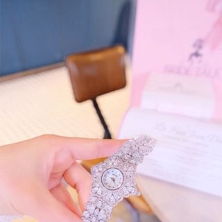 ĐỒNG HỒ NỮ CHÍNH HÃNG BRIDE TALKK HOA TUYẾT ĐÍNH PHA LÊ FULLBOX HÃNG