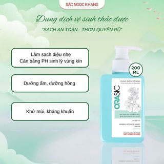 Dung Dịch Vệ Sinh Thảo Dược Orasic [Chai 200ml]