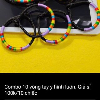 Vòng tay màu đen y hình đeo tay đẹp