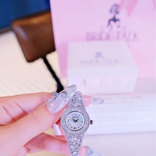 ĐỒNG HỒ NỮ CHÍNH HÃNG BRIDE TALKK KIỀNG TRÒN ĐÍNH PHA LÊ FULLBOX HÃNG