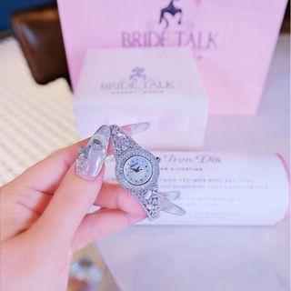 ĐỒNG HỒ NỮ CHÍNH HÃNG BRIDE TALKK KIỀNG TRÒN ĐÍNH PHA LÊ FULLBOX HÃNG