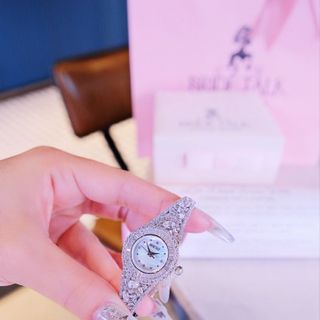 ĐỒNG HỒ NỮ CHÍNH HÃNG BRIDE TALKK KIỀNG TRÒN ĐÍNH PHA LÊ FULLBOX HÃNG
