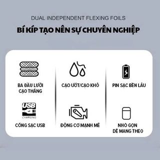 Máy cạo râu 3 lưỡi thẳng Coclear CWF301