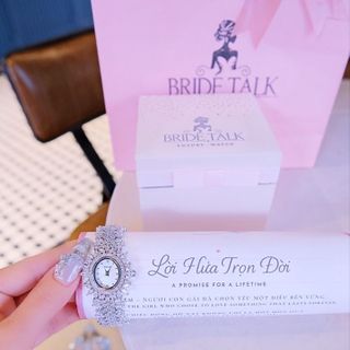 ĐỒNG HỒ NỮ CHÍNH HÃNG BRIDE TALKK HỘT XOÀI VIỀN LÁ ĐÍNH PHA LÊ FULLBOX HÃNG