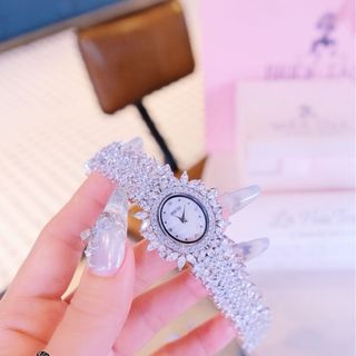 ĐỒNG HỒ NỮ CHÍNH HÃNG BRIDE TALKK HỘT XOÀI VIỀN LÁ ĐÍNH PHA LÊ FULLBOX HÃNG
