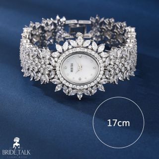 ĐỒNG HỒ NỮ CHÍNH HÃNG BRIDE TALKK HỘT XOÀI VIỀN LÁ ĐÍNH PHA LÊ FULLBOX HÃNG